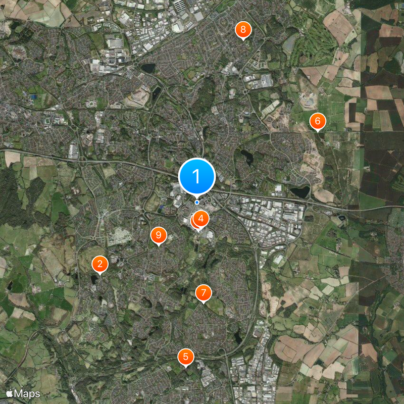 Telford Mapa