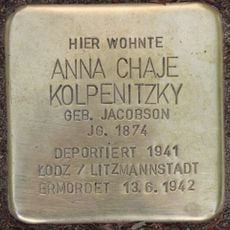 Stolperstein en memoria de Anna Chaje Kolpenitzky