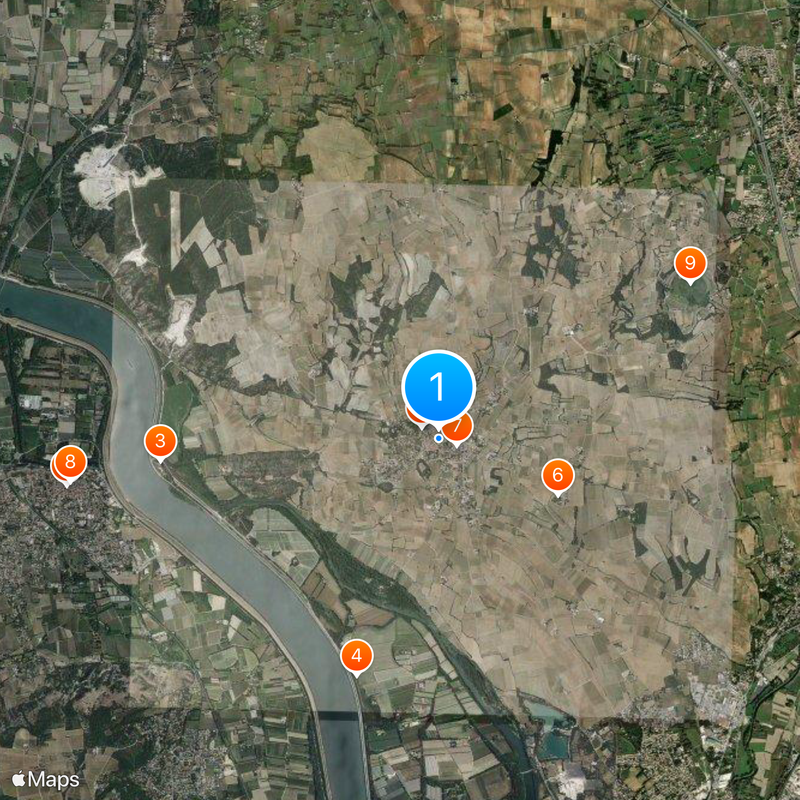Châteauneuf-du-Pape Map