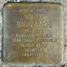 Stolperstein en memoria de Moriz Bacharach
