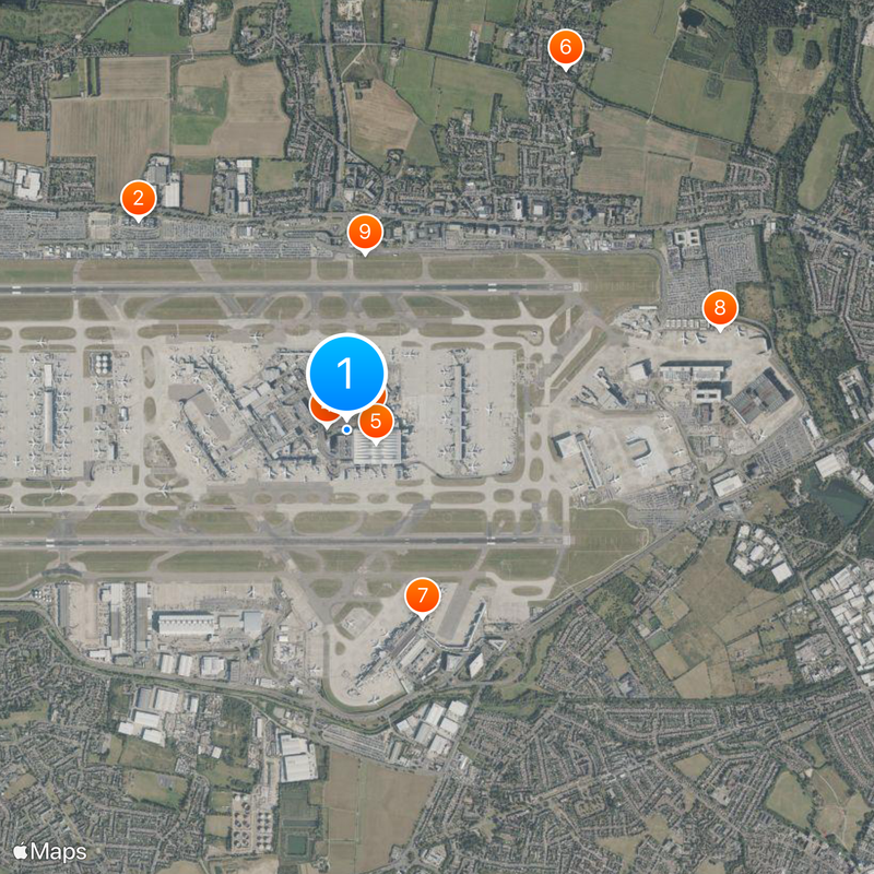 Heathrow Terminal 2 Mapa