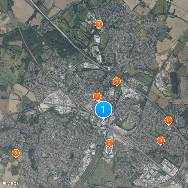 Ashford International railway station Map