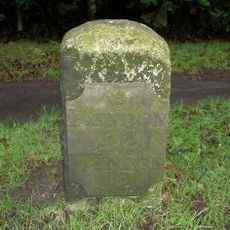 Milestone, Winchester Road, Greenways Farm, just E of jct with Lapwing Way
