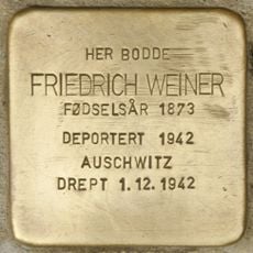 Stolperstein dedicated to Friedrich Weiner