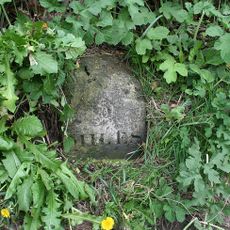 Milestone, 20m N of Oakford Lodge, Langford, N of Newbridge, 100m E of A377 jct
