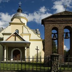 Belfry at Greek Catholic church in Olszanica