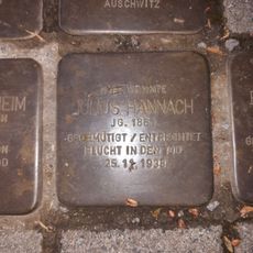Stolperstein dedicated to Julius Hannach