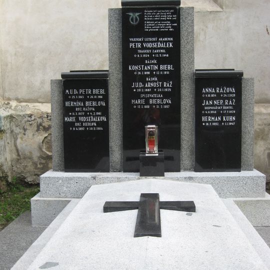 Hrob básníka Konstantina Biebla