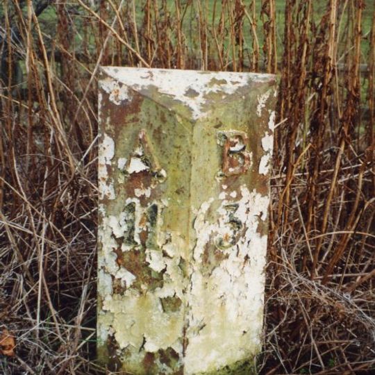Milepost Circa 100 Yard South East Of Twizell North Lodge