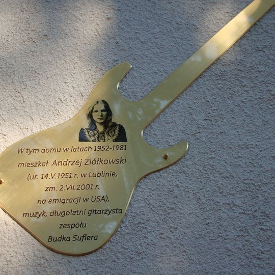 Tablica pamiątkowa poświęcona Andrzejowi Ziółkowskiemu