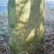 Milestone, Noke Wood; where corner of wood meets road, close to London Ride