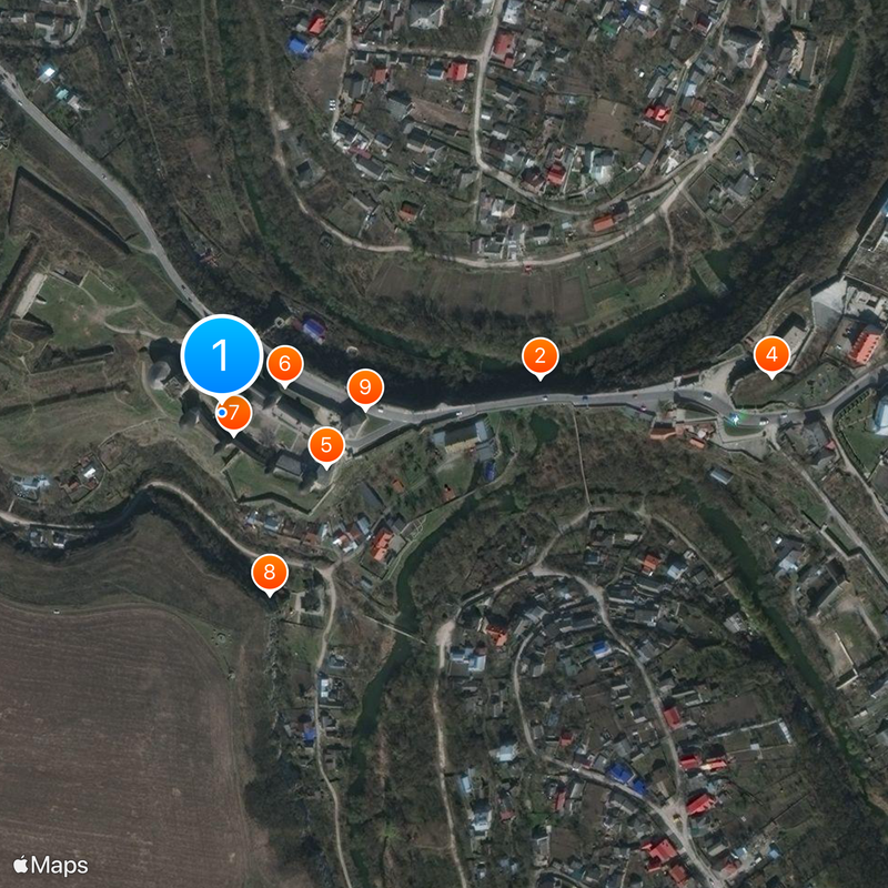 Kamianets-Podilskyi Castle Map