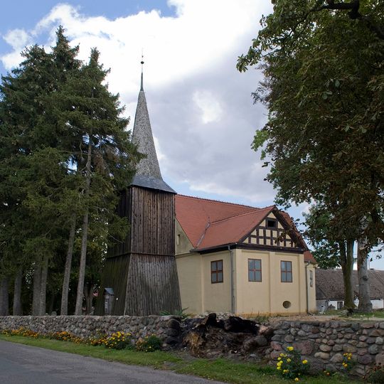 Kościół ewangelicki, ob. rzym.-kat. Św. Trójcy, wieża drewn. XVIII