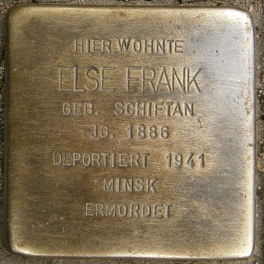 Stolperstein für Else Frank