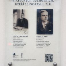 Pamětní deska Jaromíra Klimeckého a Ladislava Krále