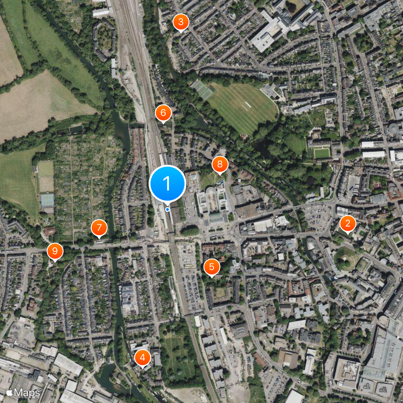Oxford railway station Map