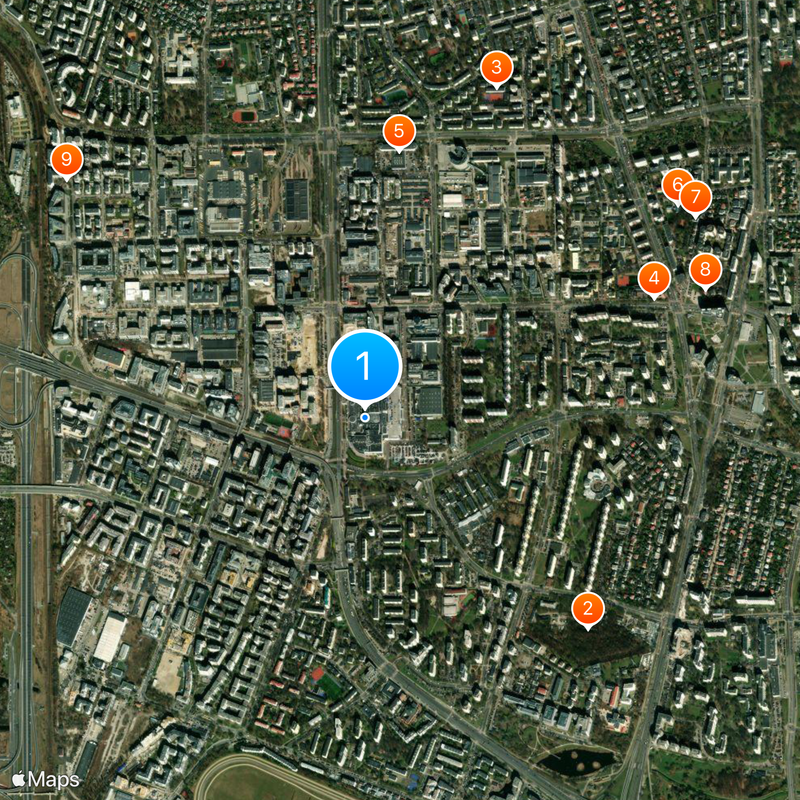 Westfield Mokotów Map