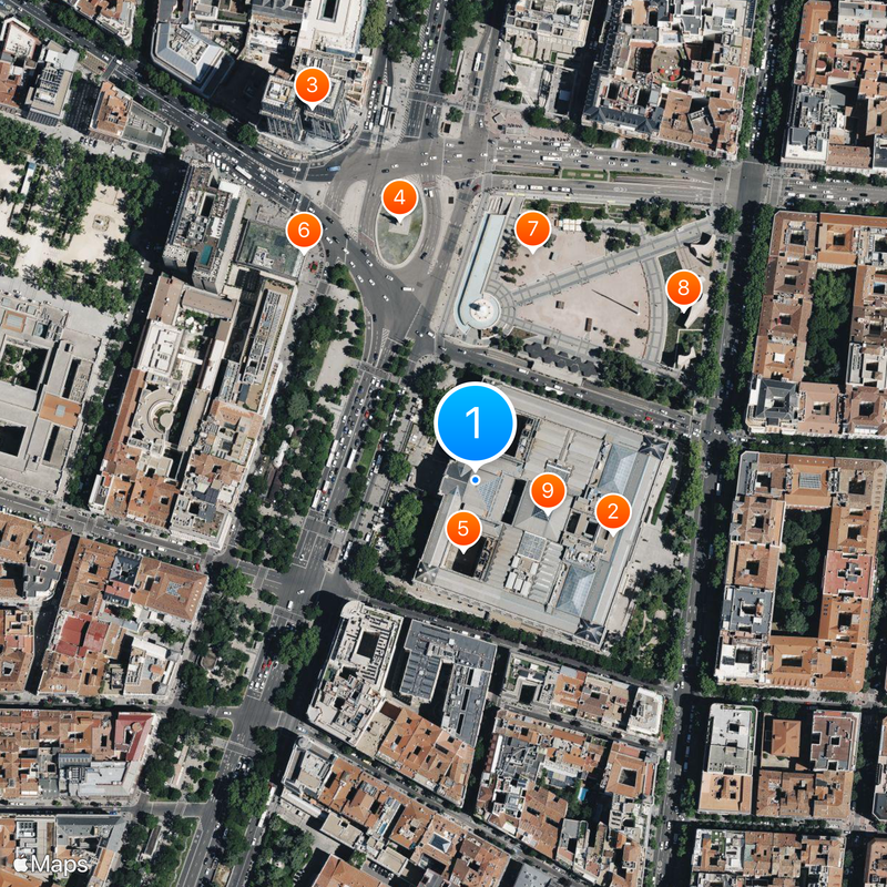 Biblioteca Nacional da Espanha Mapa