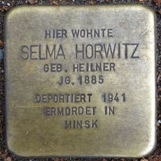 Stolperstein dedicated to Selma Horwitz