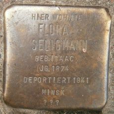 Stolperstein à la mémoire de Flora Seligmann