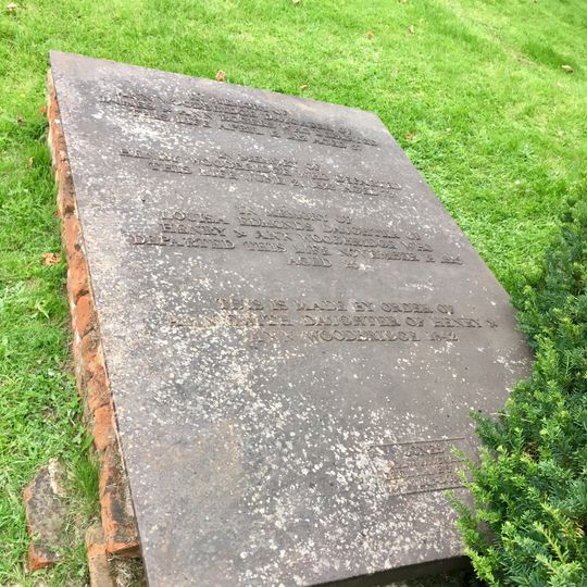 Cast Iron Memorial Slab To Woodbridge Family 15 Metres South South West Of South Porch, St Marys Churchyard