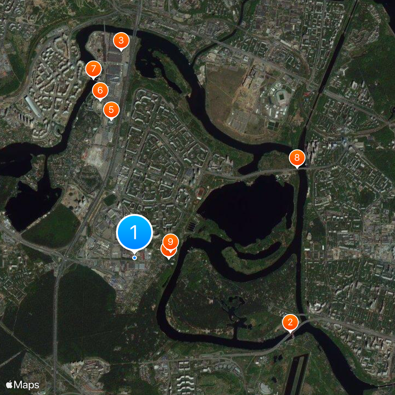Strogino District Map