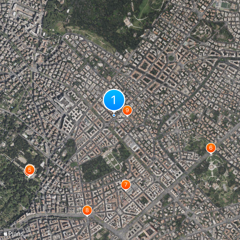 Quartier Coppedè Carte