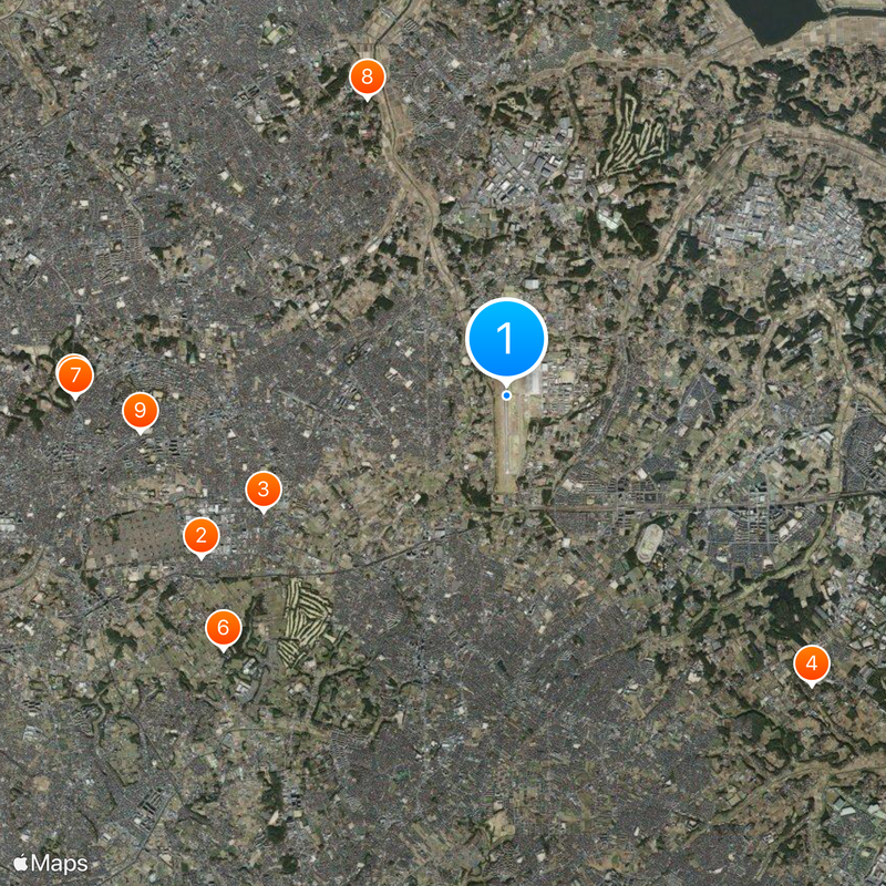 Shimofusa Air Base Map