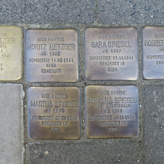 Stolperstein en memoria de Norbert Spiegel
