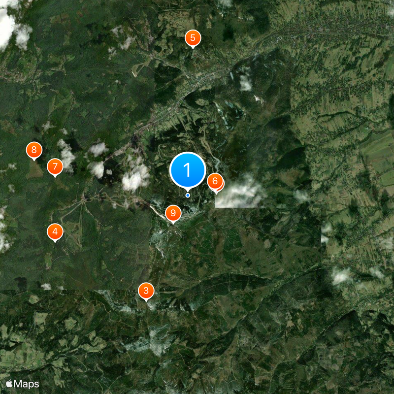 Beskides de Silesia Mapa