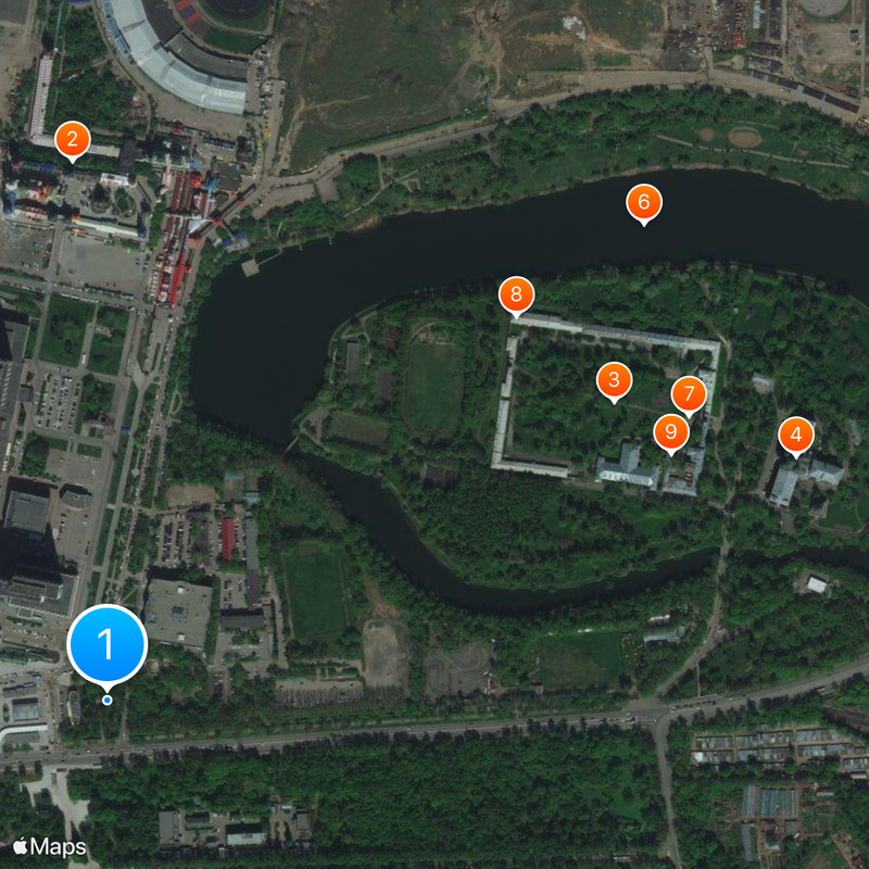 Partizanskaya Map