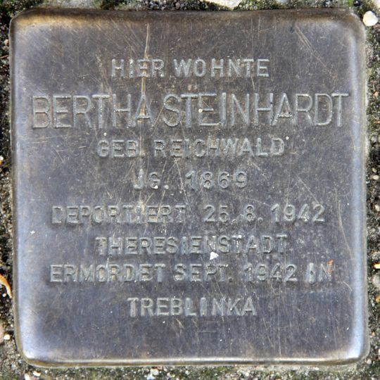 Stolperstein für Bertha Steinhardt