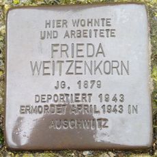 Stolperstein dedicated to Frieda Weitzenkorn