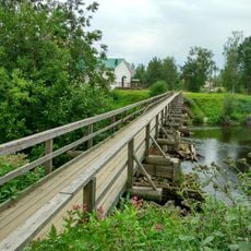 Пешеходный мост через Олонку (Алексеевский мост) (Олонец)