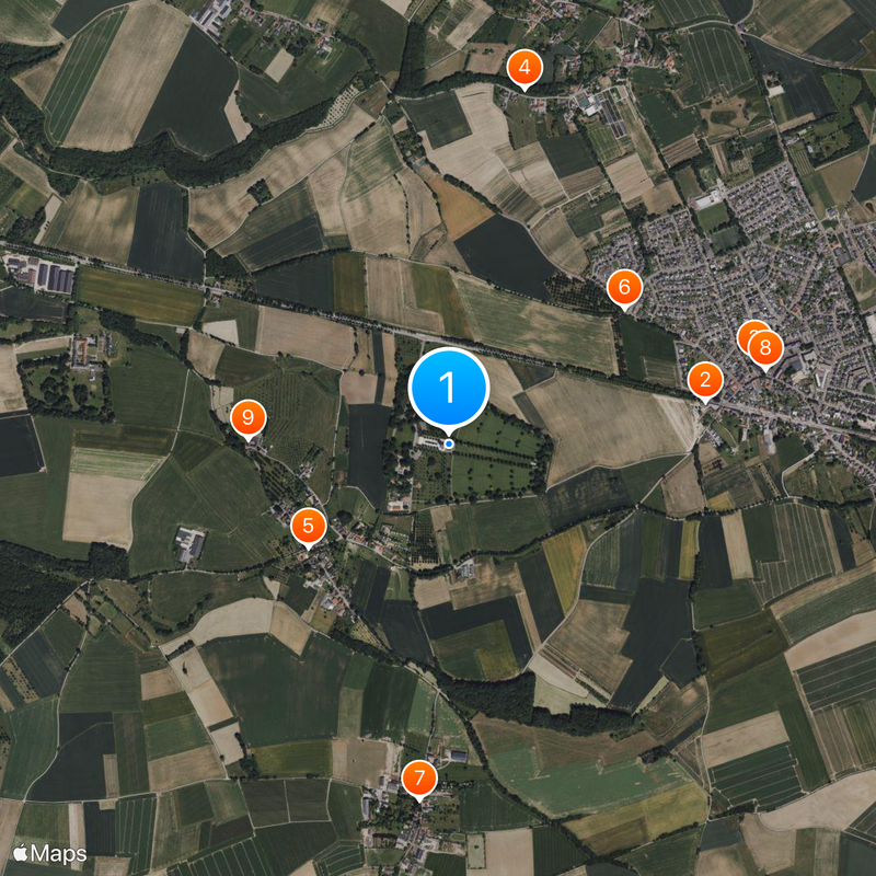 Amerikaanse Begraafplaats Margraten Kaart