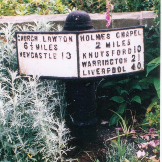 Milepost at 7744 6456