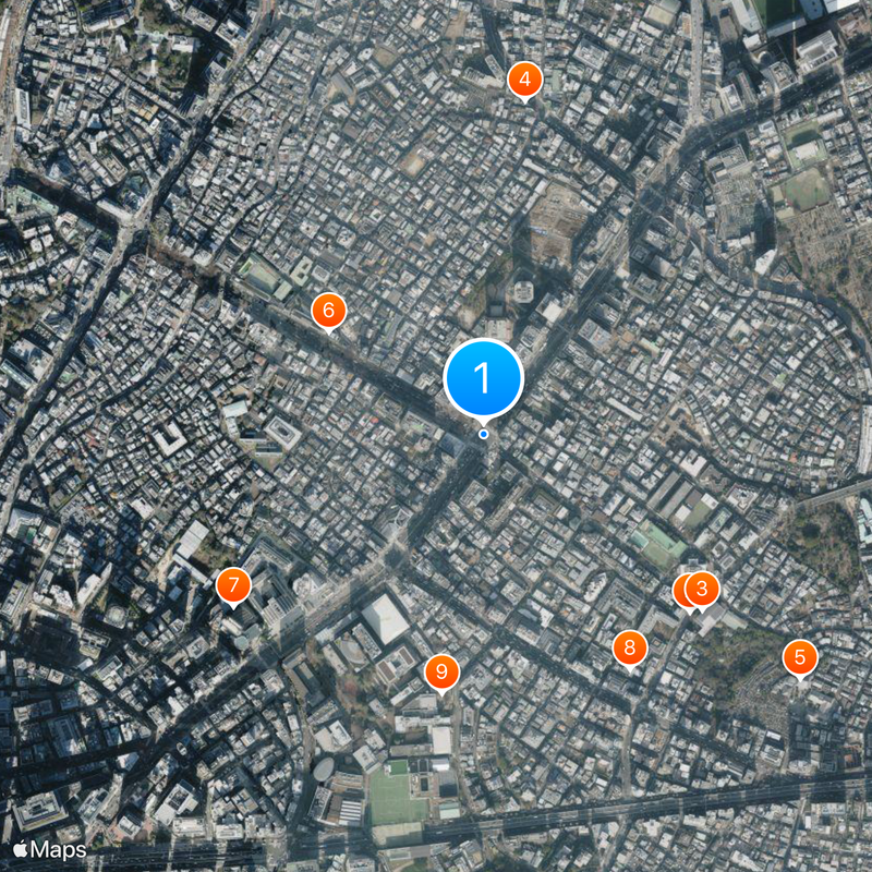 Estación Omotesandō Mapa