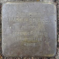 Stolperstein dedicated to Marga Spiegel