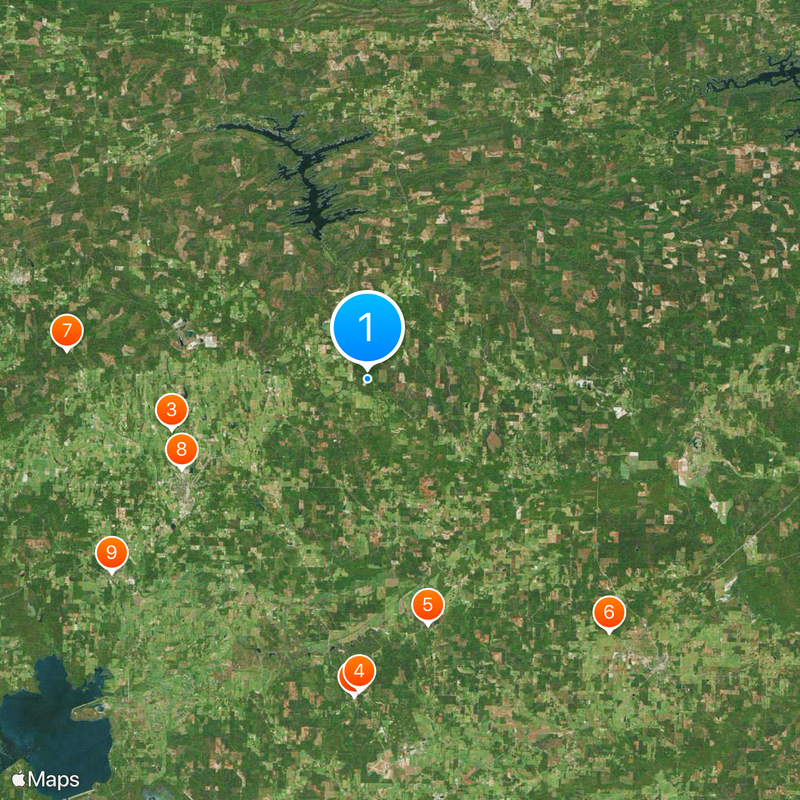 Crater of Diamonds State Park Map
