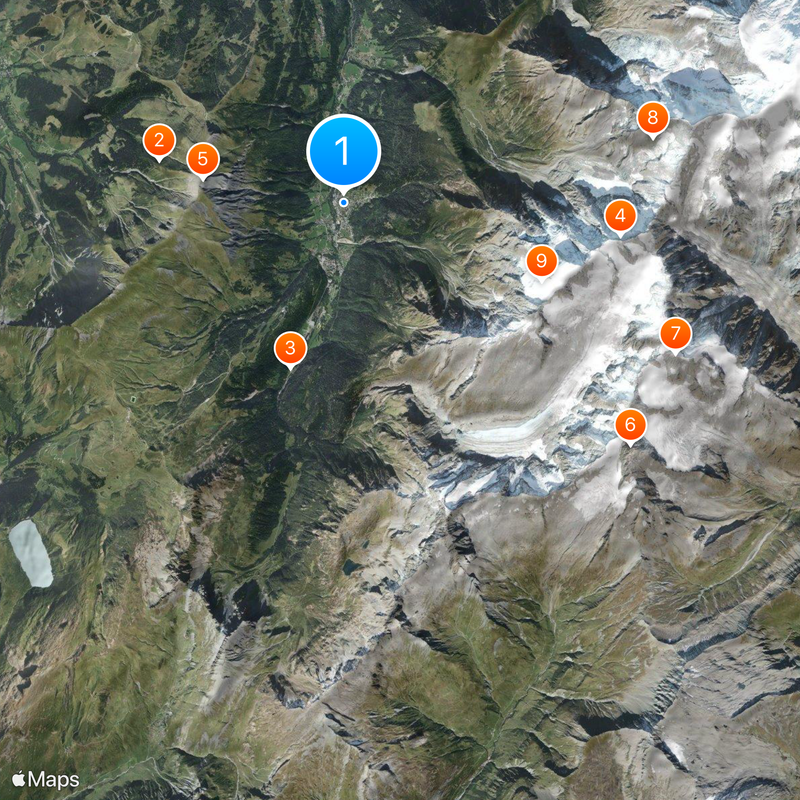 Les Contamines-Montjoie Map