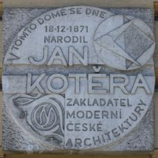Plaque of Jan Kotěra (Brno, Lidická)