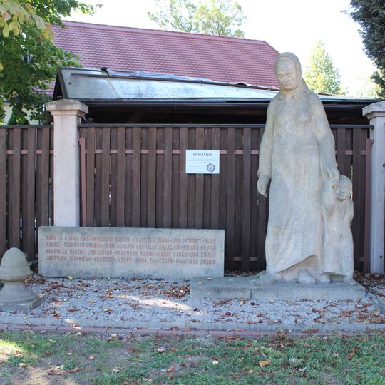 Memorial to the victims of a raid