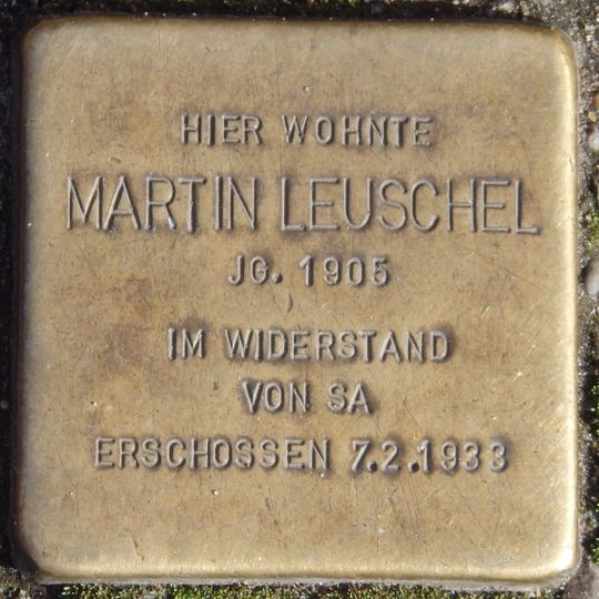 Stolperstein für Martin Leuschel