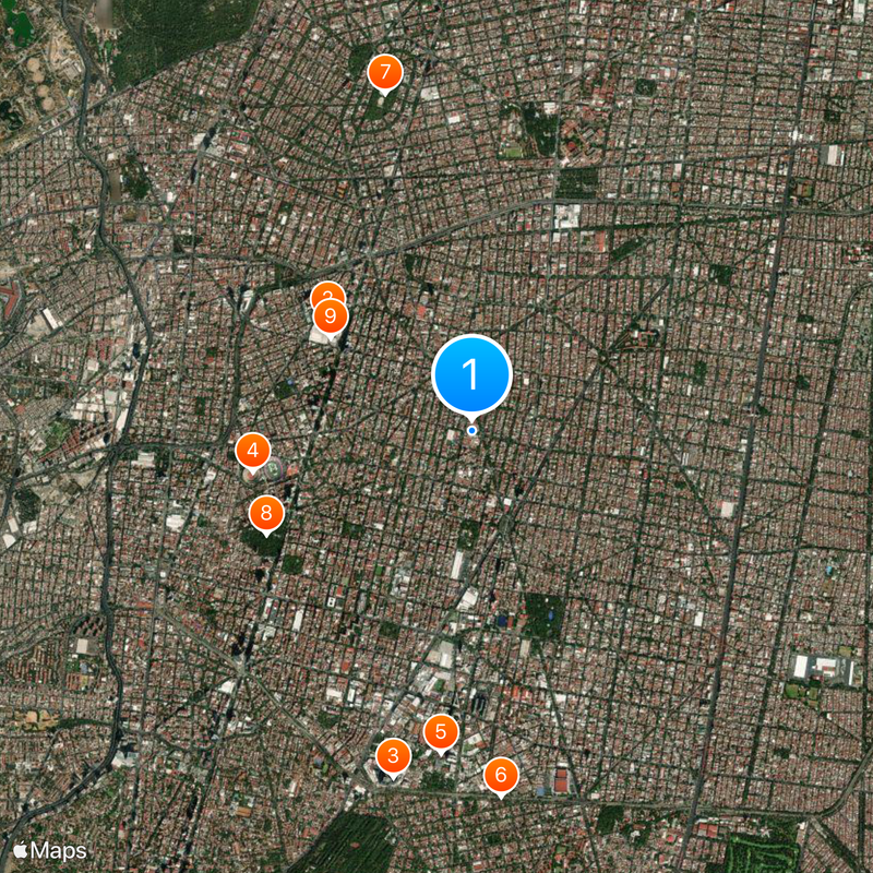 Colonia Del Valle Carte