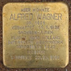 Stolperstein dedicated to Alfred Wagner