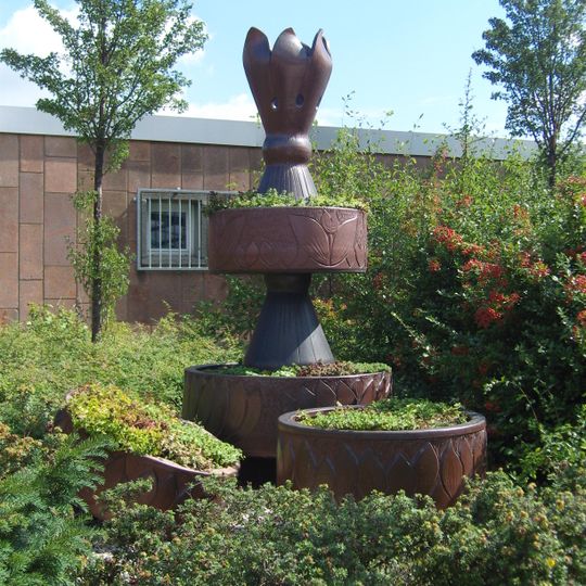 Keramikbrunnen in der Hanseatenstraße, Senftenberg