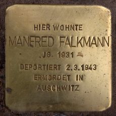 Stolperstein en memoria de Manfred Falkmann