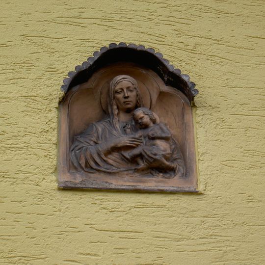 Terrakotta-Relief Maria mit Kind