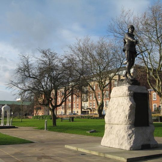 Memorial To South Lancashire Regiment In Queen's Gardens