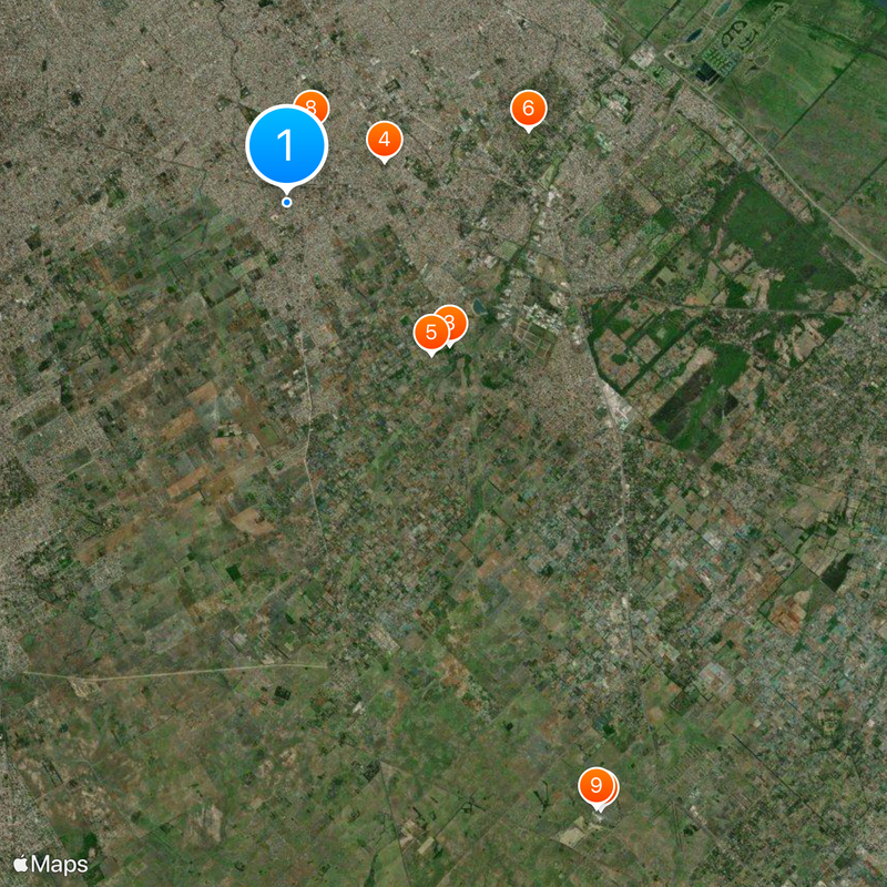 Florencio Varela Partido Map